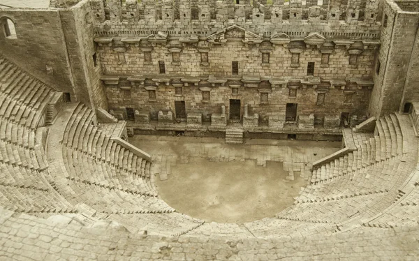 Ancient amphitheater Aspendos in Antalya, Turkey. — Stock Photo, Image