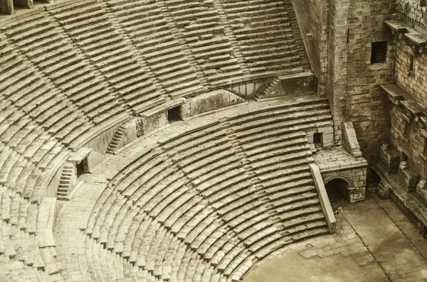 Ancien amphithéâtre Aspendos à Antalya, Turquie . — Photo