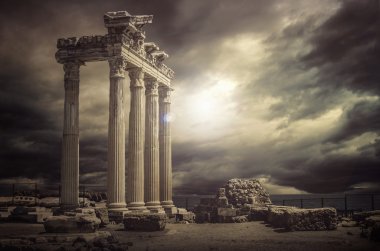 Apollon Temple Ruins Antalya,Turkey clipart