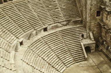 Antik amfitiyatro Aspendos, Antalya, Türkiye.