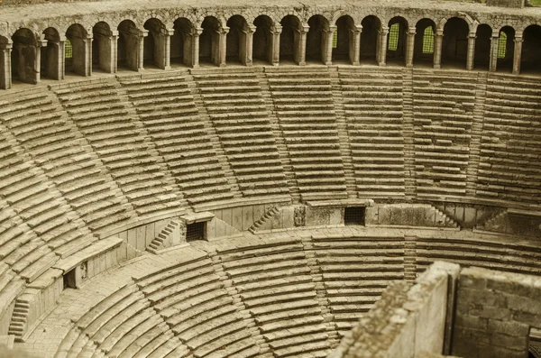 Ancien amphithéâtre Aspendos à Antalya, Turquie . — Photo