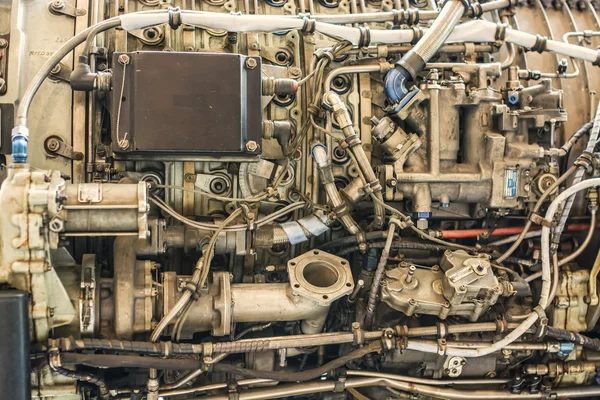 Background, part of an airplane engine — Stock Photo, Image