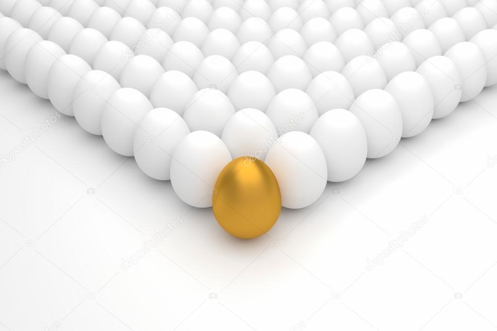Business Concept with golden egg