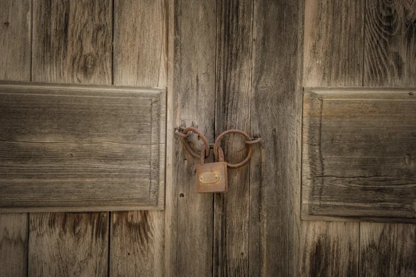 Porta fechada velha — Fotografia de Stock