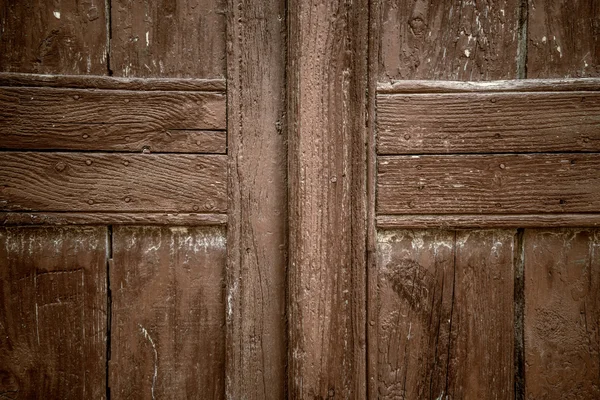 Old  brown Closed Door — Stock Photo, Image