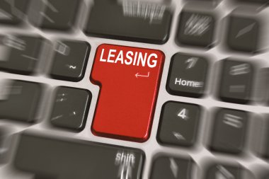 Kırmızı düğmesini kullanarak klavye leasing.