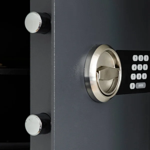 Die Tür Des Safes Für Geld Und Wertpapiere Mit Digitalem — Stockfoto