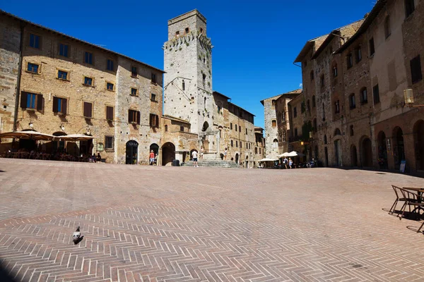 Panoramic View Famous Place Italy San Gimignano Medieval Village Tuscany — Stock Photo, Image