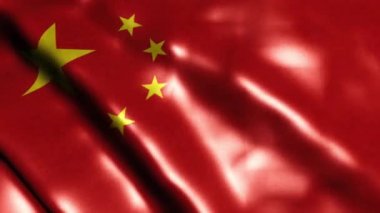 Çin bayrağının güzel bir görüntüsü.