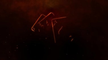 ACE neon simgesi. Kumarhane tabelası. Kumar sembolü