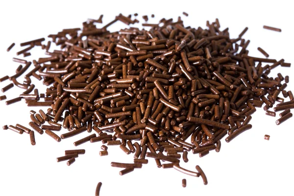 Çikolata dekorasyon. Beyaz arka plan üzerinde izole.