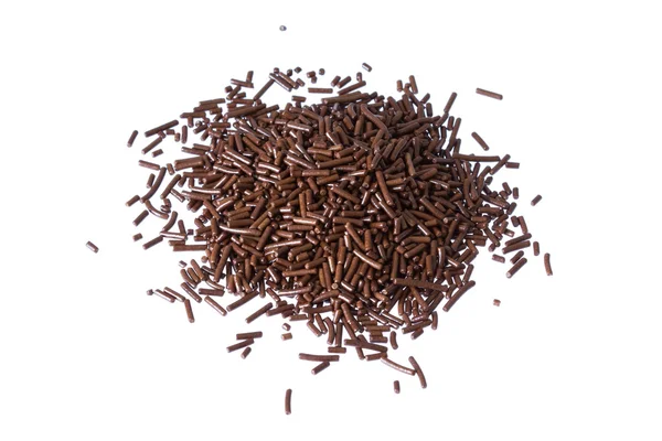 Çikolata dekorasyon. Beyaz arka plan üzerinde izole.