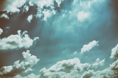 Bulutların kirli doku.