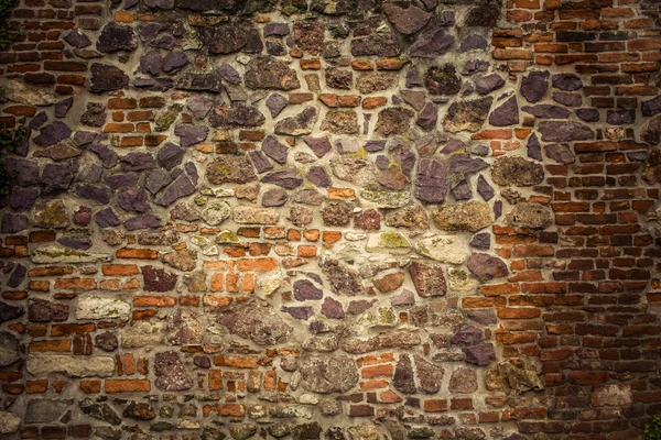 Vecchio muro di mattoni. Fondo retrò. Primo piano . — Foto Stock