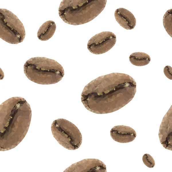 Kaffeebohnen Nahtloser Hintergrund Kaffeemaschine — Stockvektor