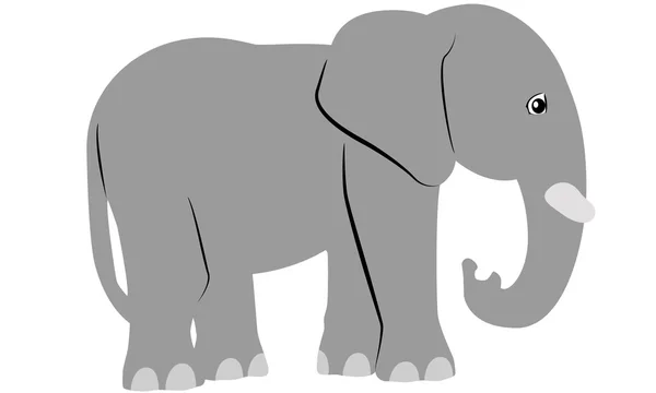 Dibujos animados elefante — Vector de stock