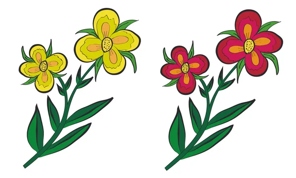 Красочные цветы — стоковый вектор