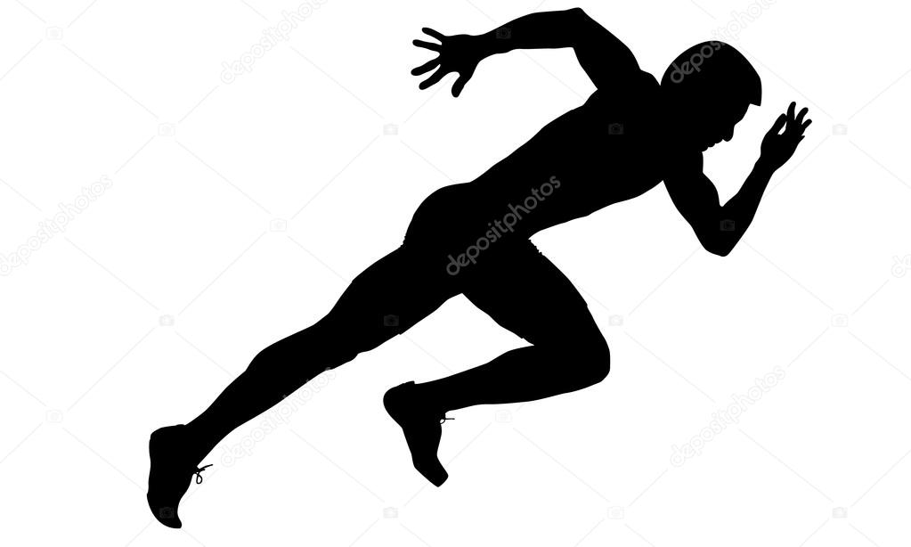 Runner silhouette