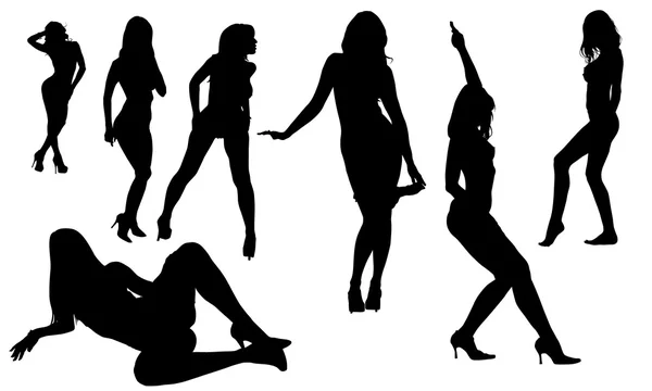 Seksi bir kadın mega pack silüeti