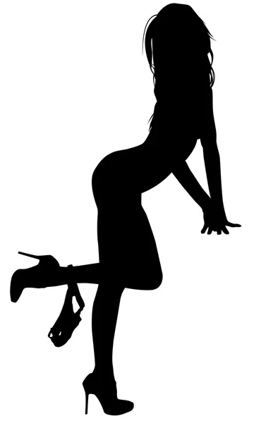 Seksi kadın silueti