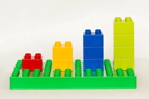 Lego diagram — Stockfoto