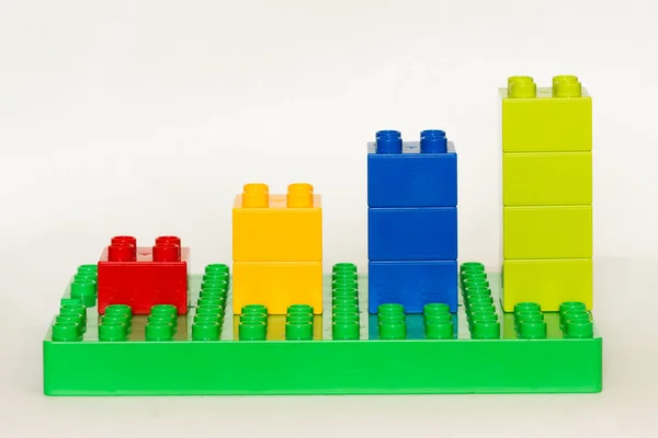 Gráfico de lego — Fotografia de Stock