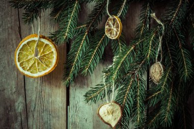 Noel arka planda retro tarzı