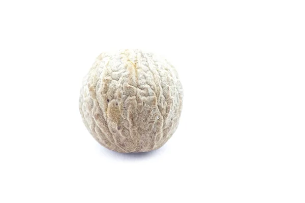 Nutmeg isolated on white background — Stock Photo, Image