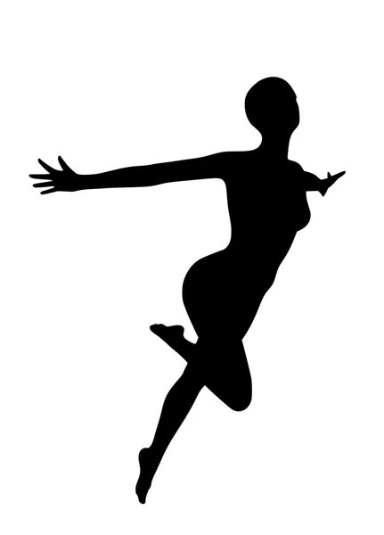 Silhouette de femme sexy. SPE 10 — Image vectorielle