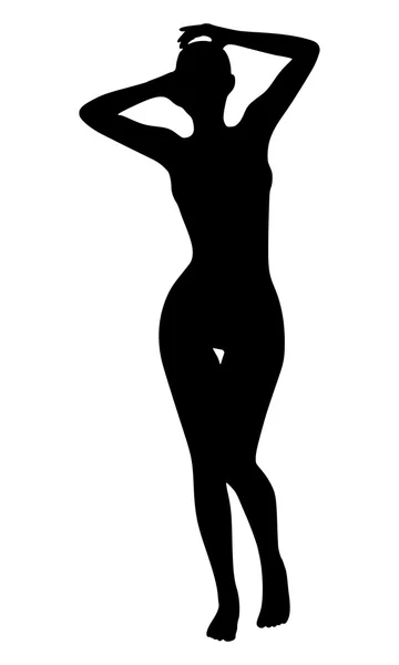 Sexy vrouw silhouet. EPS-10 — Stockvector