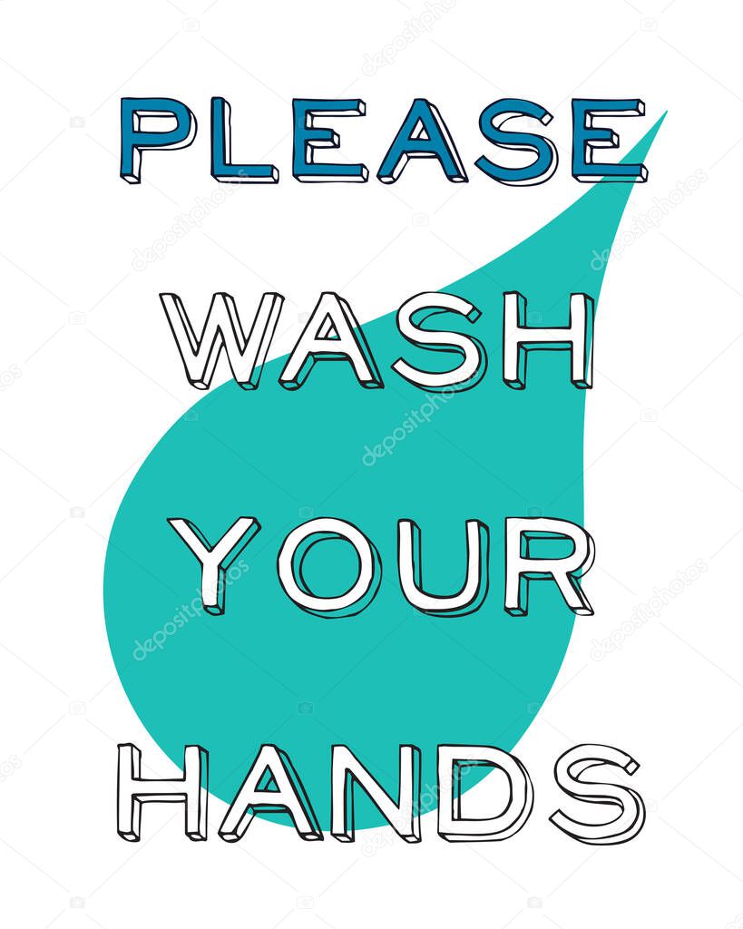 Please Wash your hands poster