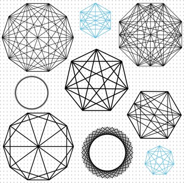 geometrik çokgen tasarımları