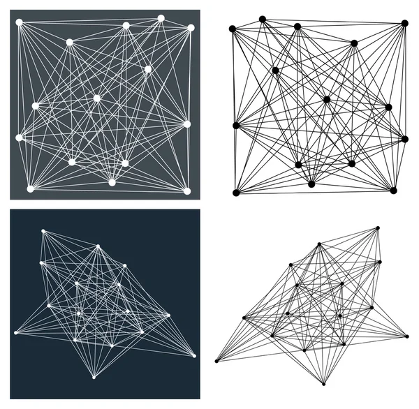 Geometrické lineární abstrakty — Stockový vektor