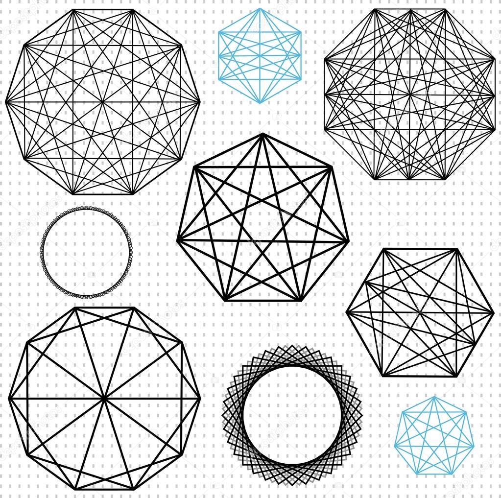 Geometric polygon designs