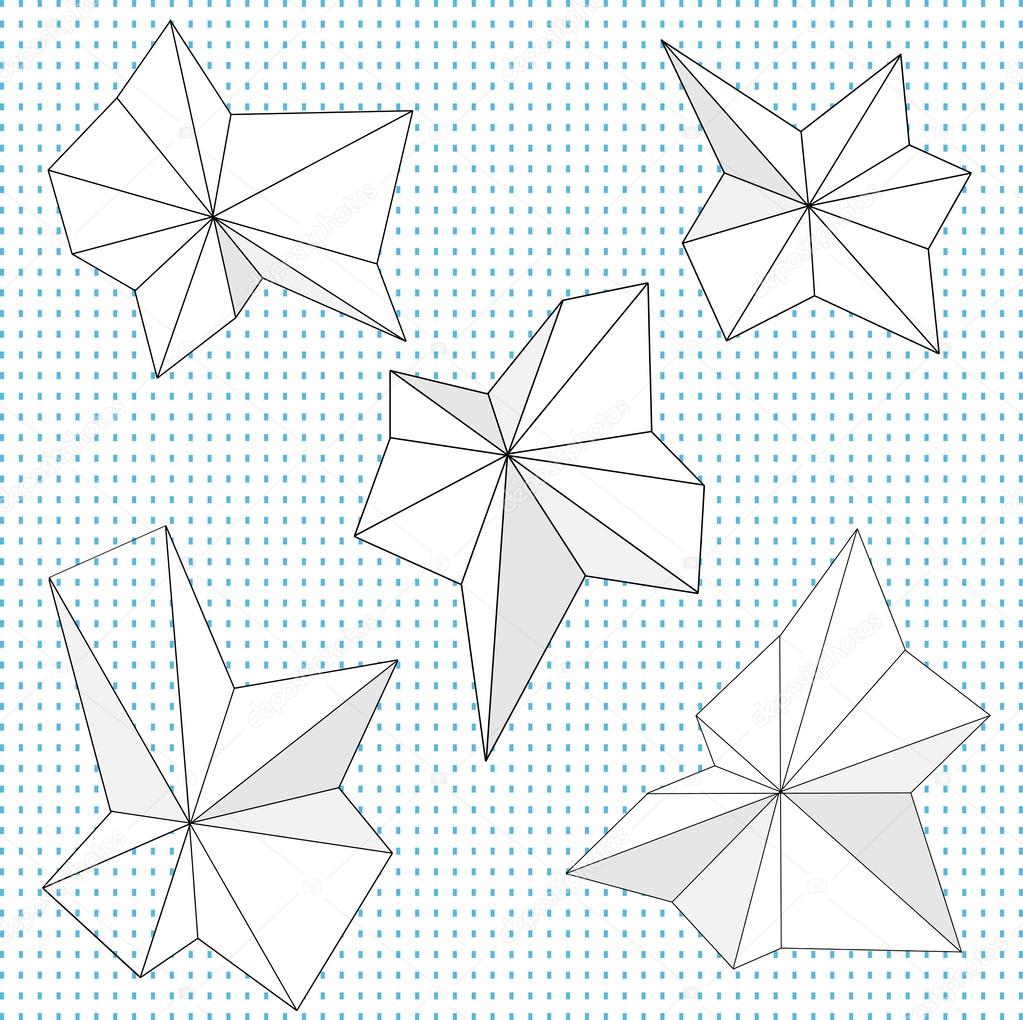 Geometric folding shapes