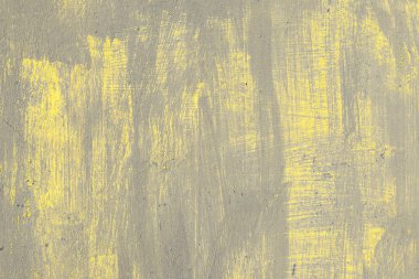 Paslı metal dokusu, 2021 yılının renkleriyle eşit olmayan, kusursuz nihai gri ve aydınlatıcı, ferahlatıcı sarı. Modern trendin kopya alanına sahip klasik model.