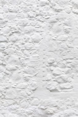 Beyaz doku, eski yüzey, güzel taş ve tuğla duvar. Kopyalama alanı olan doğal arkaplan, boş, boş.