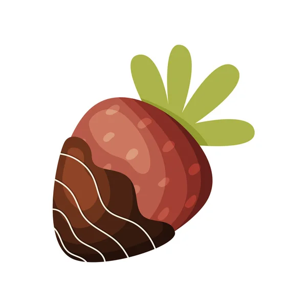 Cartoon Strawberry Chocolate Vector Illustration Royalty Free Stock Vectors