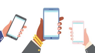 Covid-19 aşı için yeşil pasaport. Vektör canlandırma kavramı.