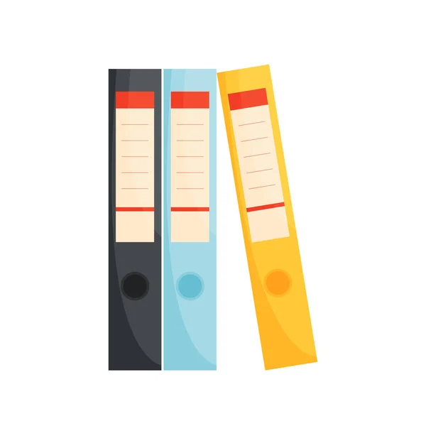 Office Files Folders Icon Vector Illustration — Stock Vector