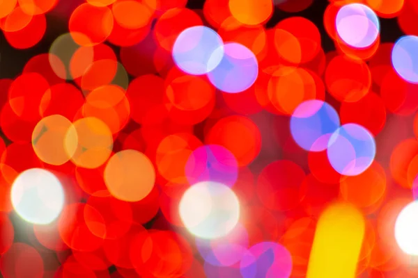 Mooie Wazige Kerstlantaarns Nieuwjaarsverlichting — Stockfoto