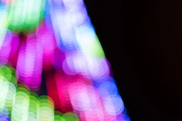 Prachtige Slinger Kerstboom Nieuwjaarsverlichting — Stockfoto