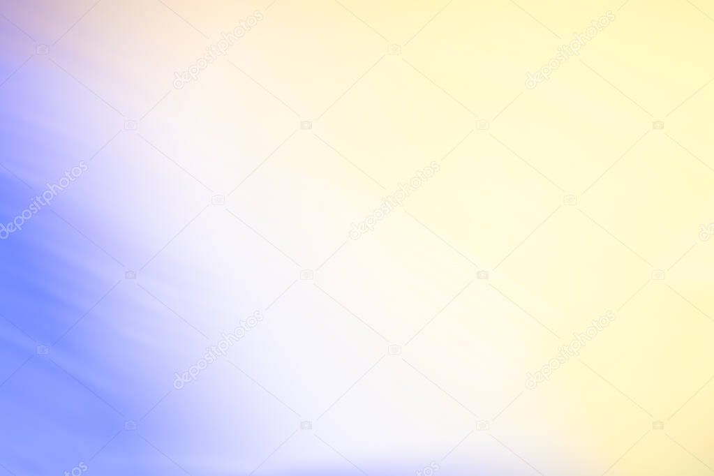 Multicolored gradient. Abstract wavy yellow blue lilac background. Photo effect