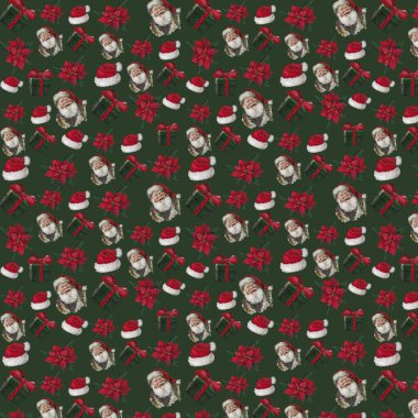 Yağlı bir şekilde yapılan yeni yıl şablonu paketlemede, kartpostallarda, boş notlarda ve fikirlerinizin diğer versiyonlarında iyi görünecek.