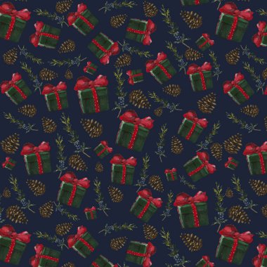 Yağlı bir şekilde yapılan yeni yıl şablonu paketlemede, kartpostallarda, boş notlarda ve fikirlerinizin diğer versiyonlarında iyi görünecek.