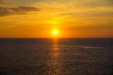 Tayland 'da Phuket' te güzel kırmızı gün batımı