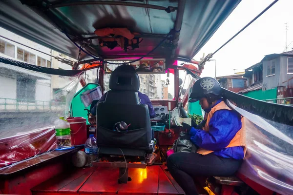 Bangkok Thaiföld Április 2019 Folyami Taxi Vagy Vízi Tömegközlekedés Thaiföldön — Stock Fotó