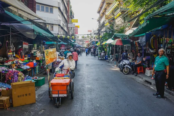Bangkok Thaiföld December 2018 Egy Hétköznapi Nap Város Utcai Piacon — Stock Fotó