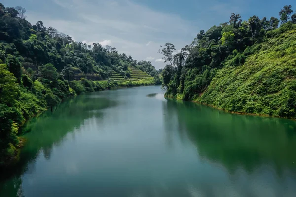 Prachtige Monding Van Kenyir Meer Maleisië — Stockfoto