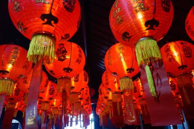 Jakarta, Endonezya - 5 Şubat 2019: Çin Yeni Yılı 'nı bir Çin Tapınağında kutlamak